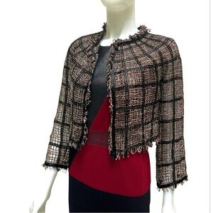 Pe‎ De Chumbo Black Gold Hand Weaved Net Cardigan Quite Luxury Couture Portugal